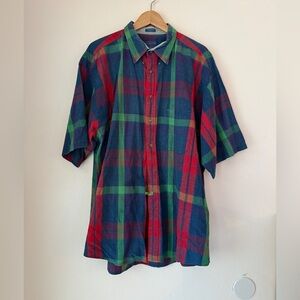 Pendleton Red and Green Plaid Casual Shirt XL